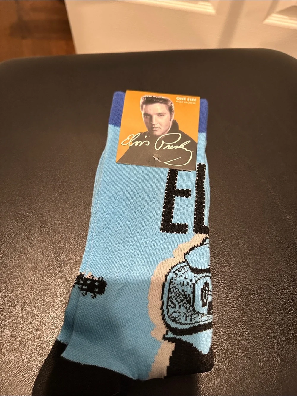 Light Blue Graphic Men's Socks - Collection